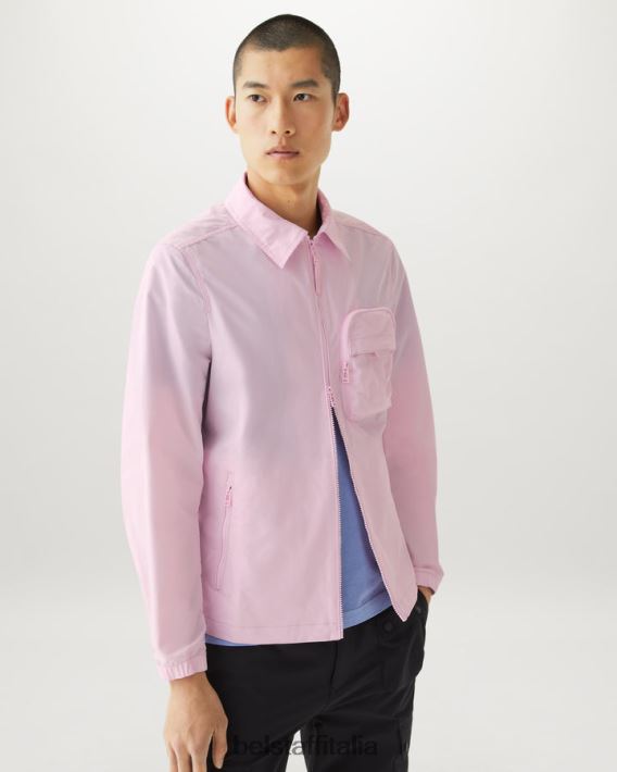 vestiario Belstaff sovracamicia da tavola guscio di memoria rosa gesso uomini H2DD6J83
