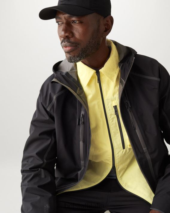 vestiario Belstaff sovracamicia ferroviaria gabardine di misto cotone giallo limone uomini H2DD6J96