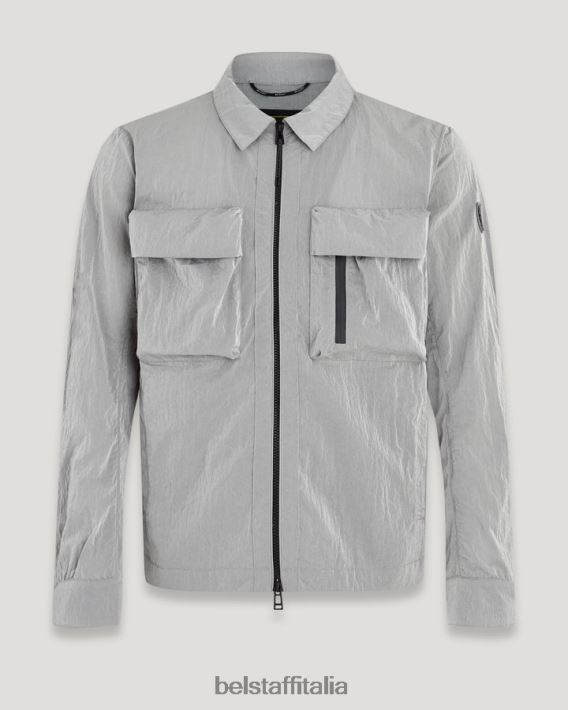 vestiario Belstaff sovracamicia spaccata conchiglia scintillante argento antico uomini H2DD6J85