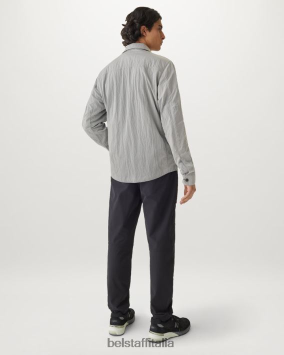 vestiario Belstaff sovracamicia spaccata conchiglia scintillante argento antico uomini H2DD6J85