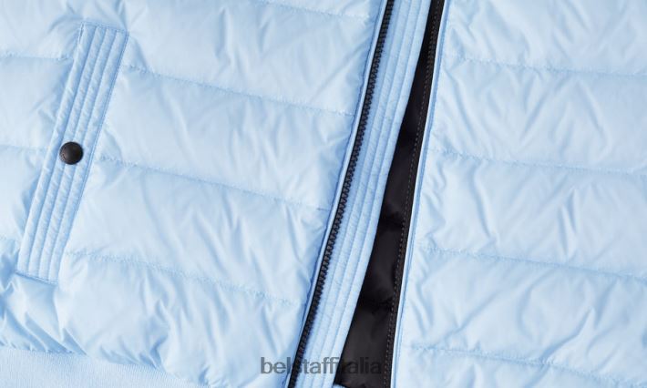 vestiario Belstaff gilet da circuito nylon imbottito in piuma azzurro uomini H2DD6J108