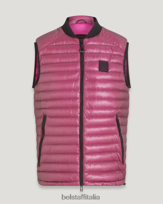 vestiario Belstaff gilet per cellula piumino ultraleggero rosa fluo uomini H2DD6J109