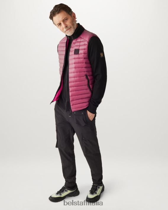 vestiario Belstaff gilet per cellula piumino ultraleggero rosa fluo uomini H2DD6J109