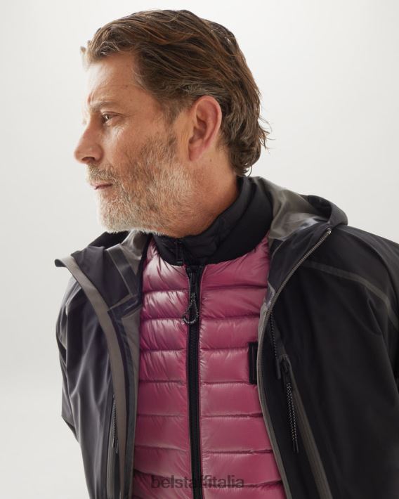 vestiario Belstaff gilet per cellula piumino ultraleggero rosa fluo uomini H2DD6J109