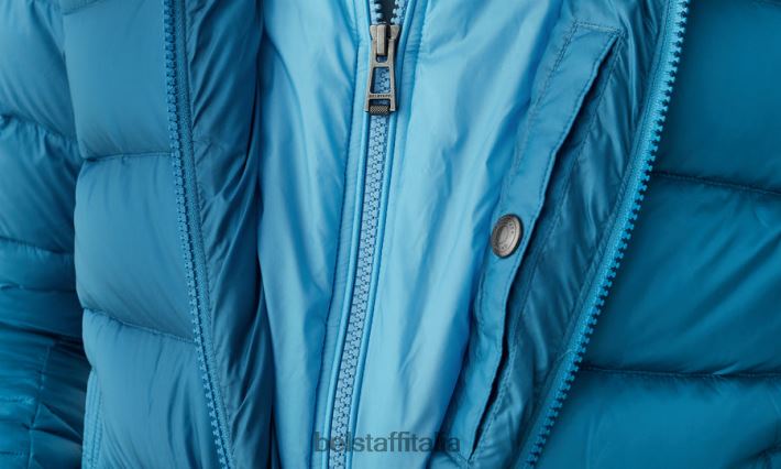 vestiario Belstaff giacca da stadio nylon imbottito in piuma blu oceano/blu orizzonte uomini H2DD6J52