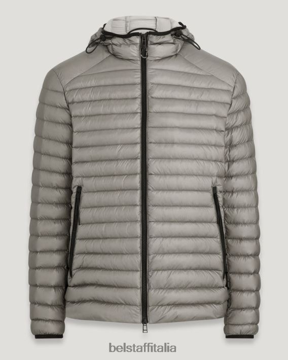 vestiario Belstaff giacca da velocità piumino ultraleggero argento uomini H2DD6J48