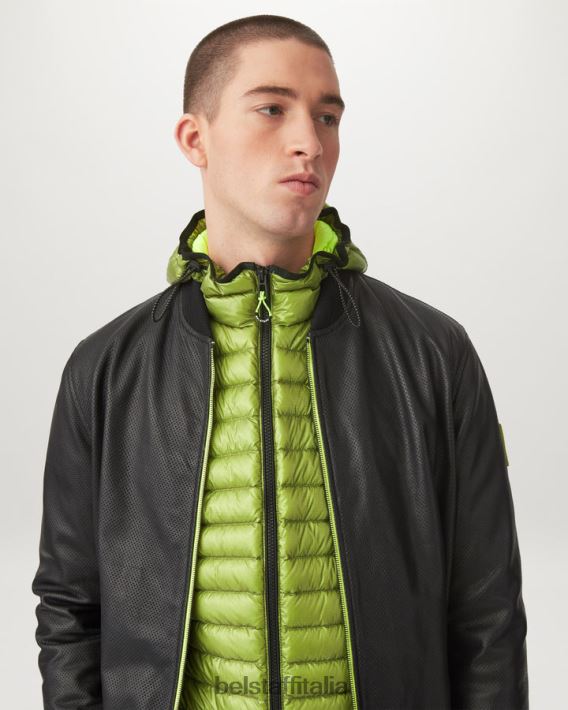vestiario Belstaff giacca da velocità piumino ultraleggero giallo fluo uomini H2DD6J47