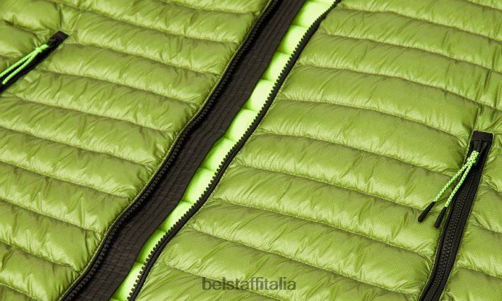 vestiario Belstaff giacca da velocità piumino ultraleggero giallo fluo uomini H2DD6J47