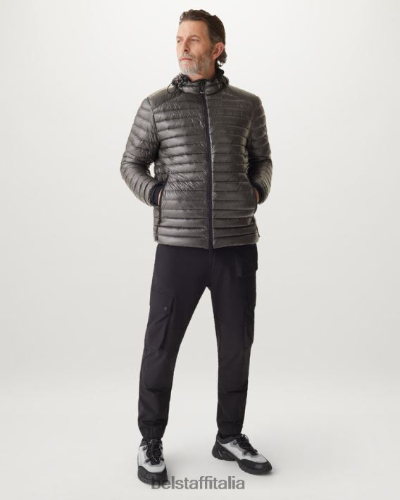 vestiario Belstaff giacca da velocità piumino ultraleggero nero uomini H2DD6J43