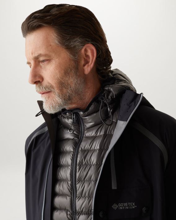 vestiario Belstaff giacca da velocità piumino ultraleggero nero uomini H2DD6J43