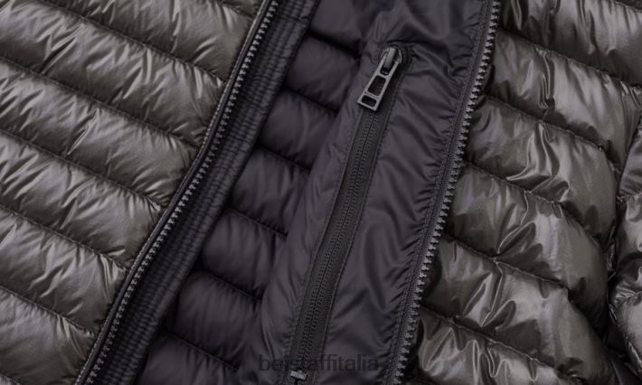 vestiario Belstaff giacca da velocità piumino ultraleggero nero uomini H2DD6J43
