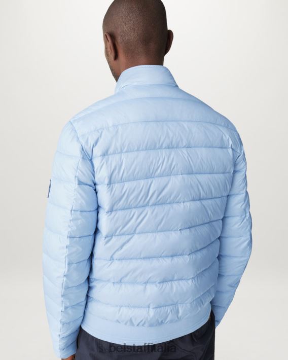 vestiario Belstaff giacca del circuito nylon imbottito in piuma azzurro uomini H2DD6J50
