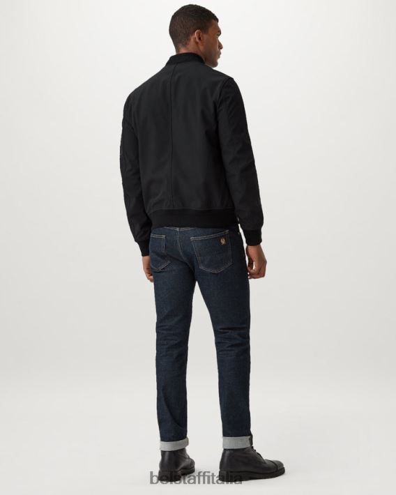 vestiario Belstaff giacca del mantello ibrido softshell nero uomini H2DD6J55