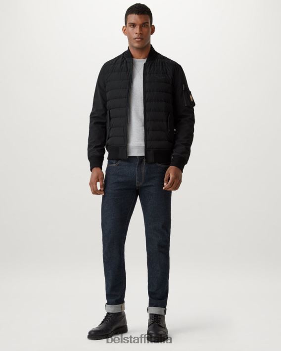 vestiario Belstaff giacca del mantello ibrido softshell nero uomini H2DD6J55