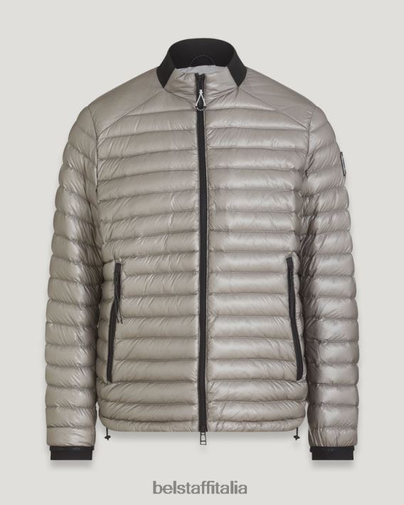 vestiario Belstaff giacca della cellula piumino ultraleggero argento uomini H2DD6J45