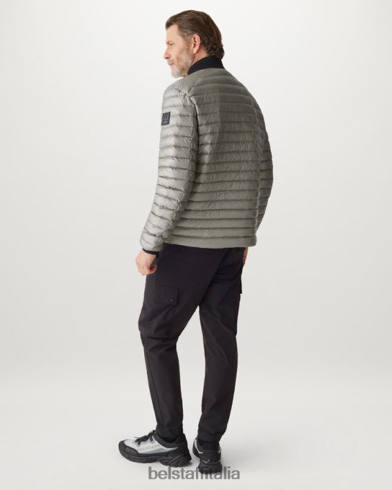 vestiario Belstaff giacca della cellula piumino ultraleggero argento uomini H2DD6J45