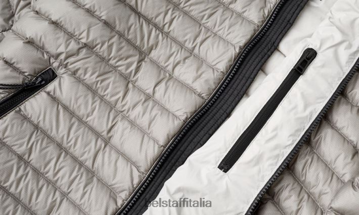 vestiario Belstaff giacca della cellula piumino ultraleggero argento uomini H2DD6J45