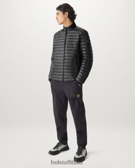 vestiario Belstaff giacca della cellula piumino ultraleggero nero uomini H2DD6J44