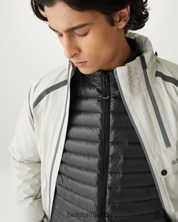 vestiario Belstaff giacca della cellula piumino ultraleggero nero uomini H2DD6J44