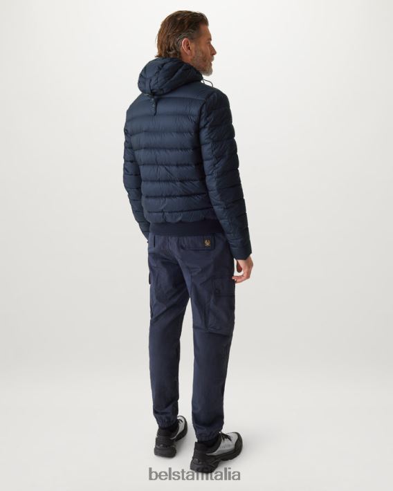 vestiario Belstaff giacca snella inchiostro scuro in nylon imbottito in piuma uomini H2DD6J63