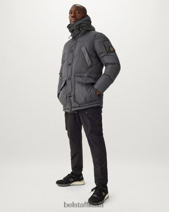 vestiario Belstaff giacca sonar Ferro in nylon tecnico imbottito in piuma uomini H2DD6J54