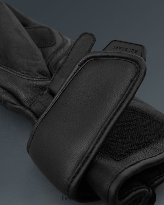 accessorio Belstaff guanti da moto Hesketh pelle nappa nera uomini H2DD6J459