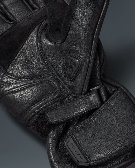 accessorio Belstaff guanti da moto sprite pelle nappa nera uomini H2DD6J462