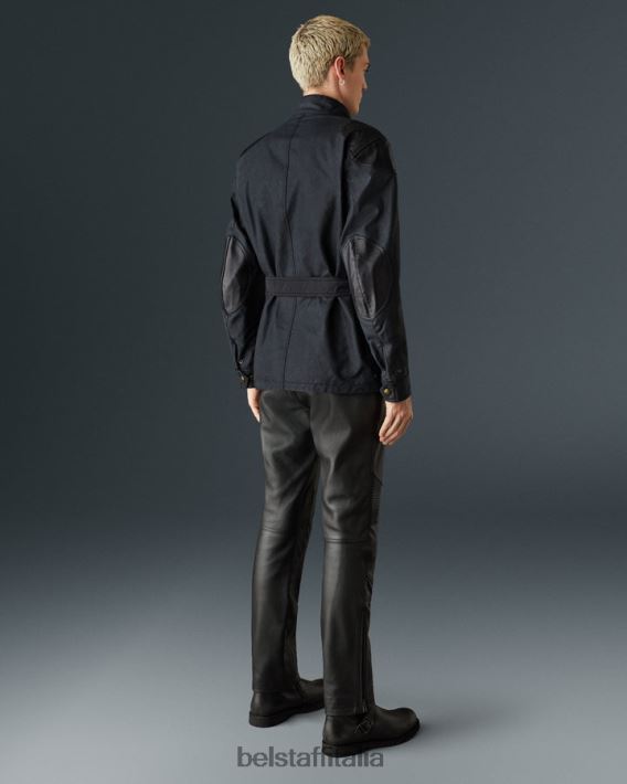 vestiario Belstaff McGregor pro cotone cerato vintage nero uomini H2DD6J414