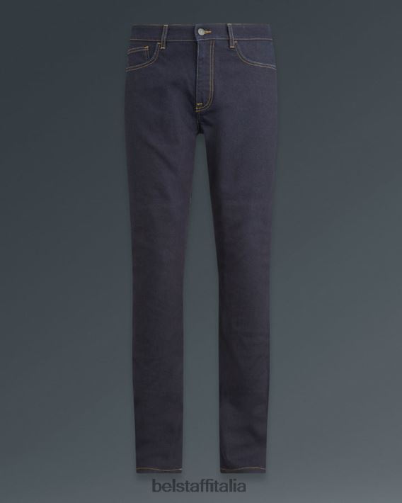 vestiario Belstaff jeans da moto in pioppo denim elasticizzato armalith indaco uomini H2DD6J450