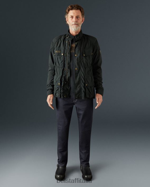 vestiario Belstaff jeans da moto in pioppo denim elasticizzato armalith indaco uomini H2DD6J450