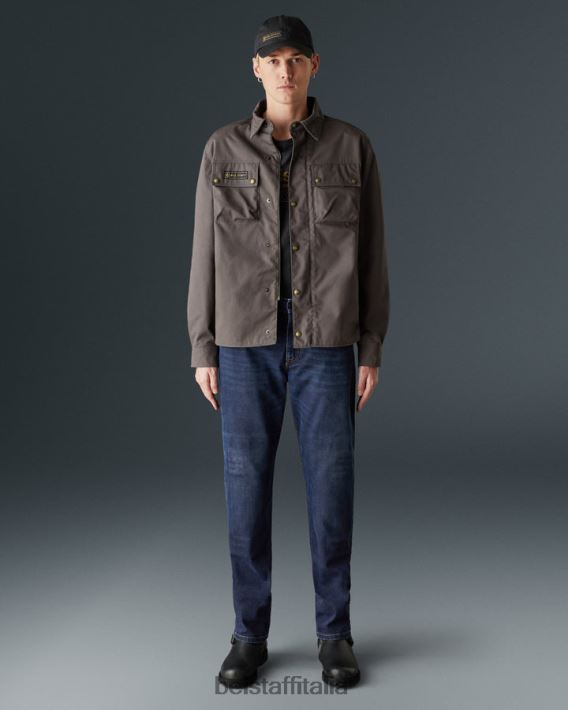 vestiario Belstaff jeans da moto in pioppo denim elasticizzato armalith lavato indaco uomini H2DD6J451