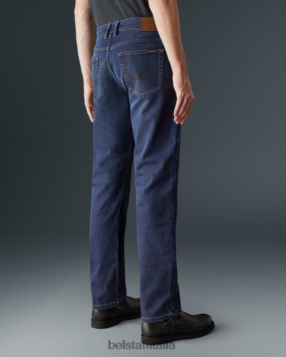 vestiario Belstaff jeans da moto in pioppo denim elasticizzato armalith lavato indaco uomini H2DD6J451