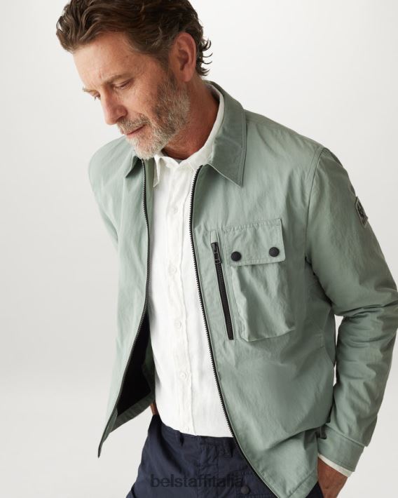 vestiario Belstaff maglia del campo lino tinto in capo bianco uomini H2DD6J135