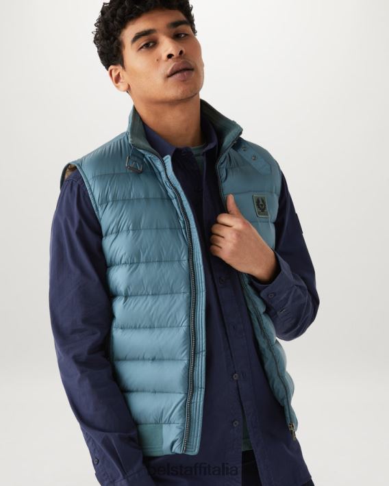 vestiario Belstaff maglia del campo twill di cotone blu scuro profondo uomini H2DD6J139