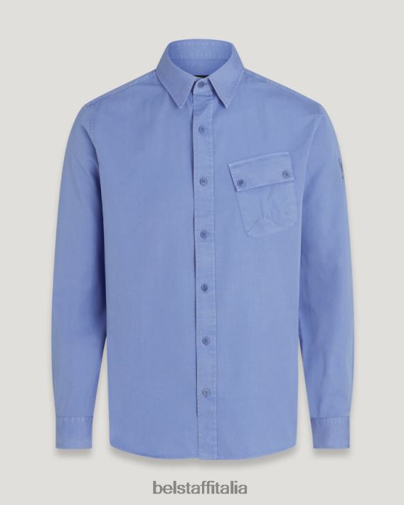 vestiario Belstaff maglia del campo twill di cotone color malva uomini H2DD6J134