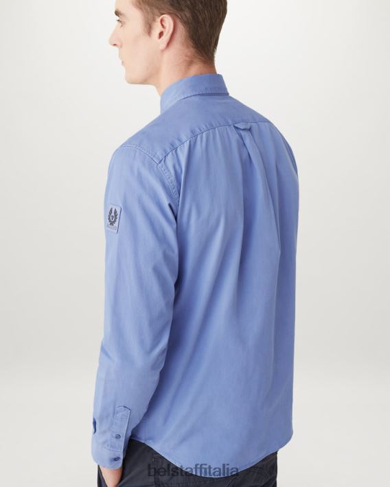 vestiario Belstaff maglia del campo twill di cotone color malva uomini H2DD6J134