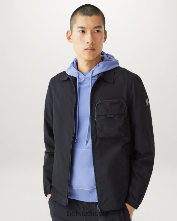 vestiario Belstaff felpa con cappuccio tintura in capo pile leggero color malva uomini H2DD6J225