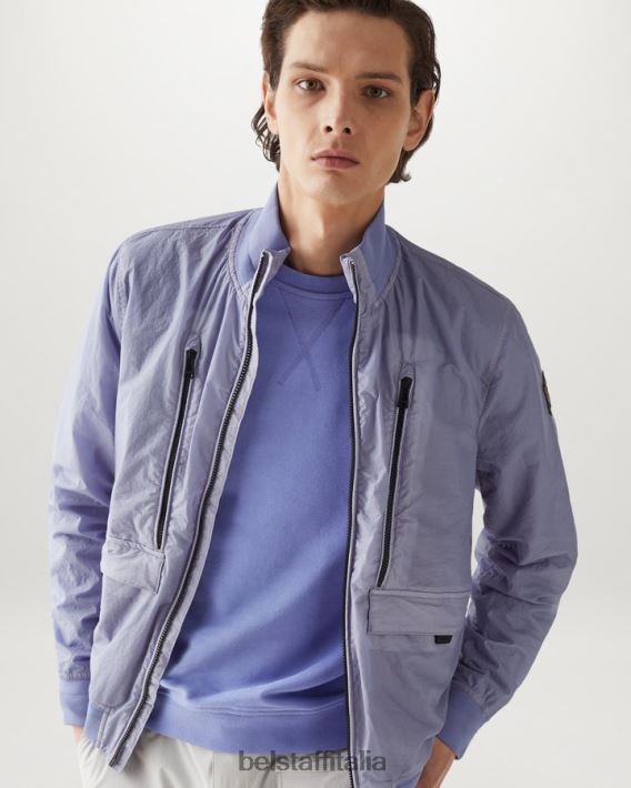 vestiario Belstaff felpa cotone felpato color malva uomini H2DD6J238