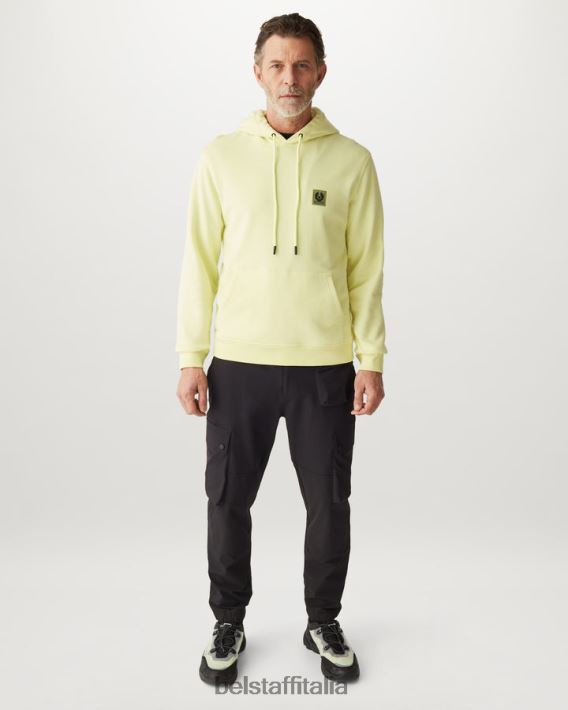 vestiario Belstaff felpa felpa di cotone giallo limone uomini H2DD6J236