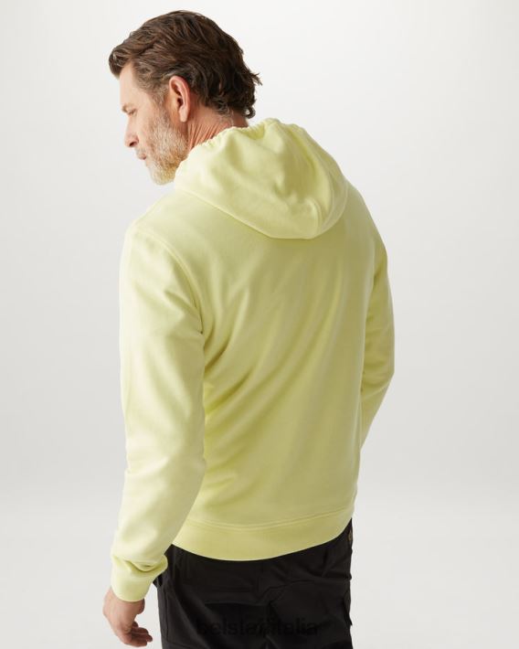 vestiario Belstaff felpa felpa di cotone giallo limone uomini H2DD6J236