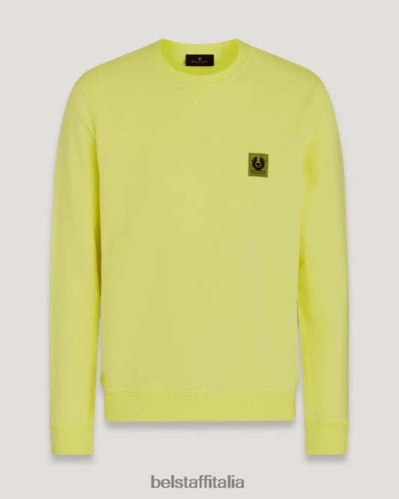 felpa di cotone giallo limone