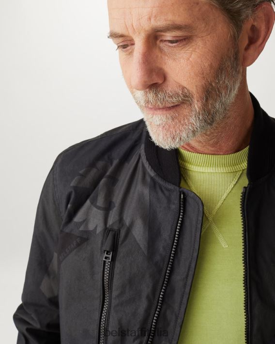 vestiario Belstaff felpa gibe Pile leggero tinto in capo giallo lime uomini H2DD6J234