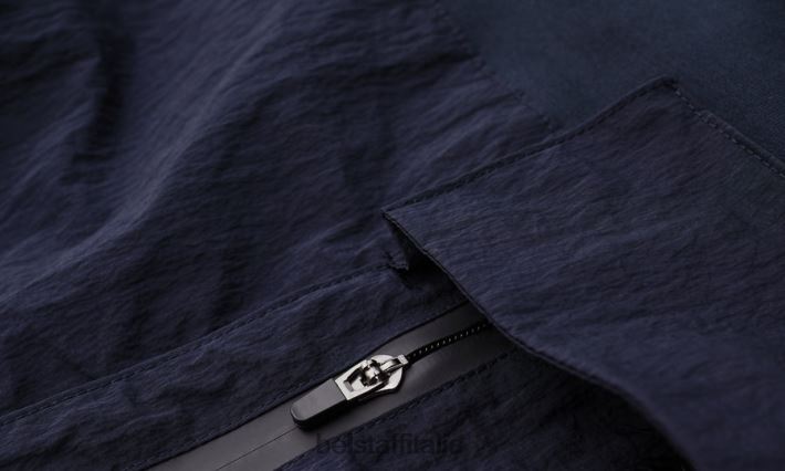 vestiario Belstaff felpa spinnaker inchiostro scuro in vello leggero uomini H2DD6J218