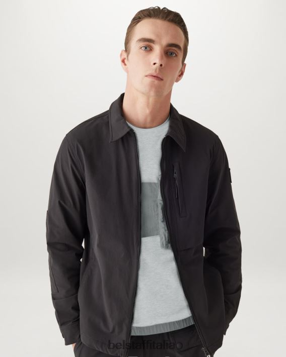 vestiario Belstaff felpa spinnaker pile leggero argento antico uomini H2DD6J223