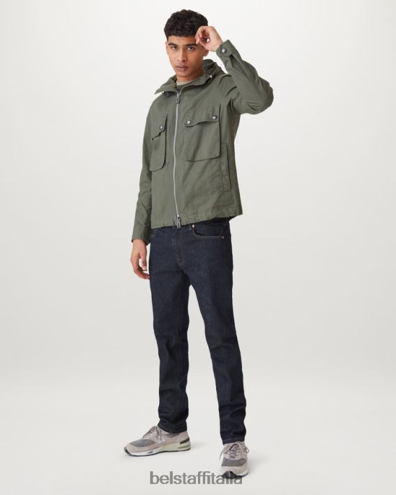 vestiario Belstaff jeans slim longton denim elasticizzato risciacquato indaco uomini H2DD6J317