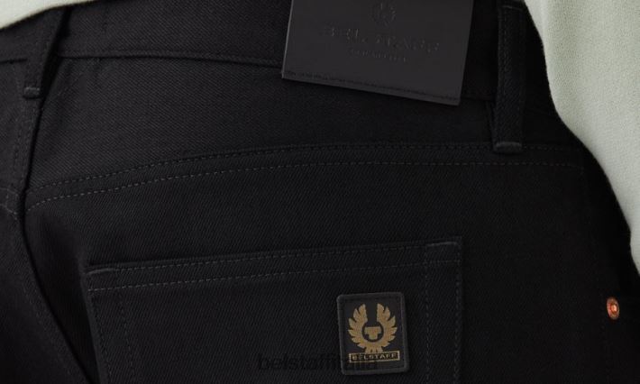 vestiario Belstaff jeans slim longton denim grezzo nero uomini H2DD6J313