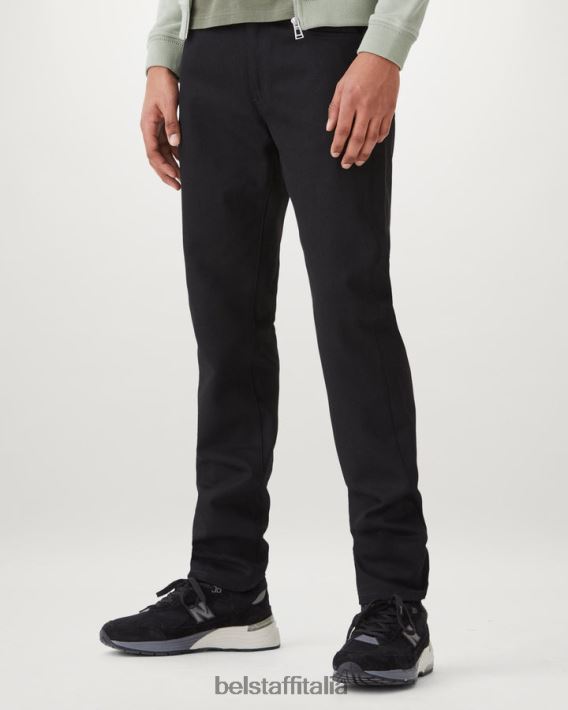 vestiario Belstaff jeans slim longton denim grezzo nero uomini H2DD6J313
