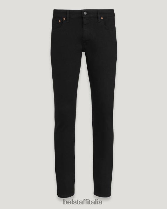 vestiario Belstaff jeans slim longton denim grezzo nero uomini H2DD6J316
