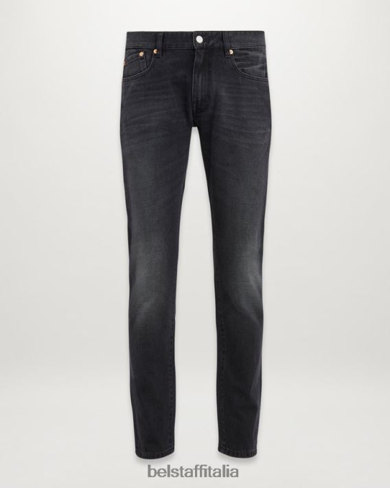 vestiario Belstaff jeans slim longton denim lavato nero lavato uomini H2DD6J310