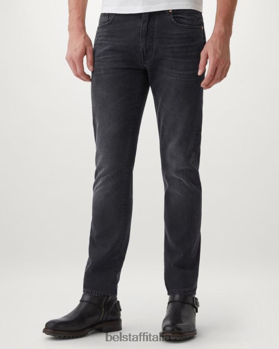 vestiario Belstaff jeans slim longton denim lavato nero lavato uomini H2DD6J310